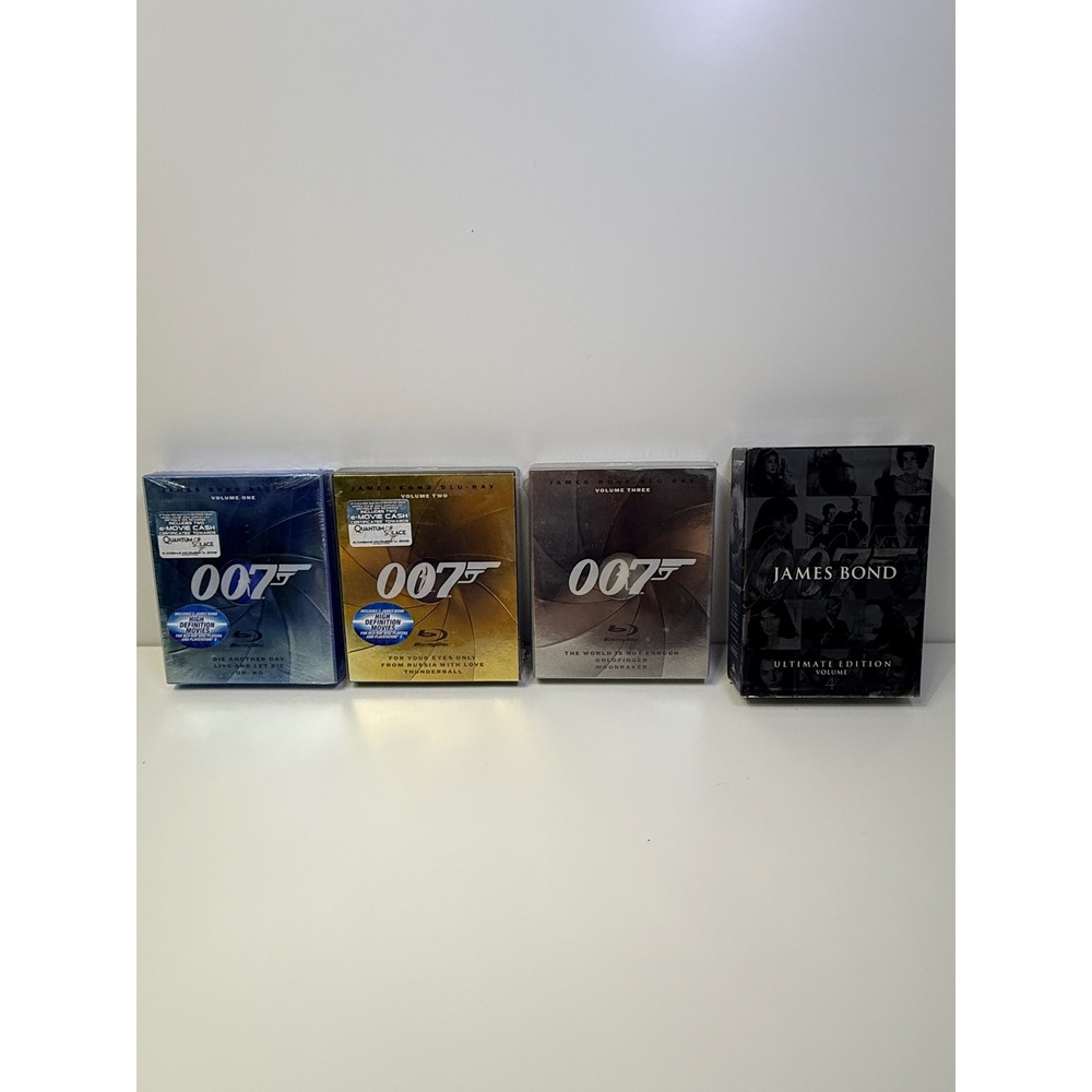 James Bond 007 Blu-ray Collection Volumes 1 2 3 Box Sets LOT 9 Movies NEW SEALED
